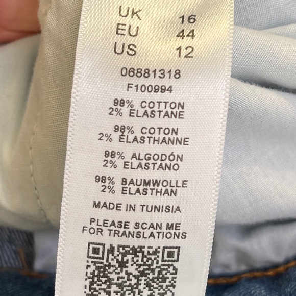 ASOS | Two Toned High Waisted Wide Legged Gaucho Jeans - Picture 11 of 12